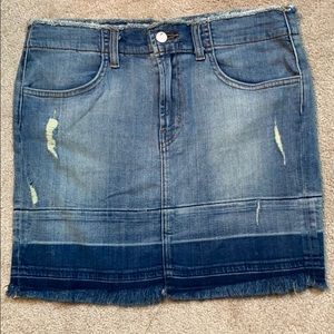 J Brand denim mini skirt